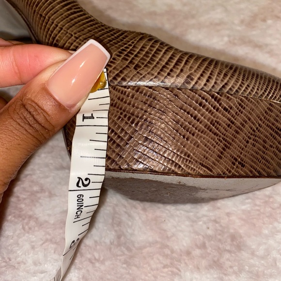 Brown python Sergio Rossi peep toe leather pumps - Picture 3 of 11